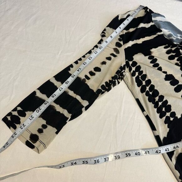 Alembika Womens Abstract Mod Print Hi-Low Top Small Boho Artsy Lagenlook - Picture 9 of 10